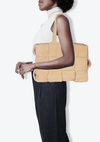 LARGE INTRECCIATO SHEARLING ARCO TOTE