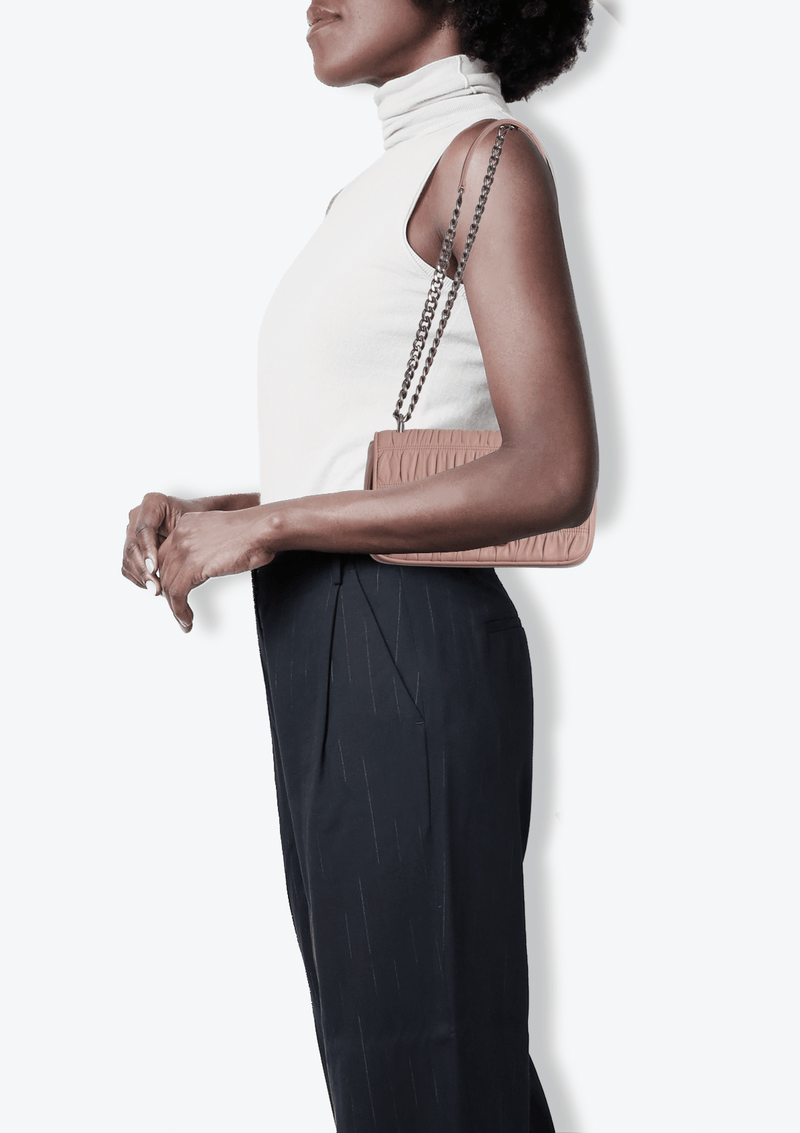 NAPPA GAUFRE FLAP CHAIN BAG