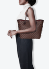 DAMIER ÉBÈNE NEVERFULL MM W/ POUCH