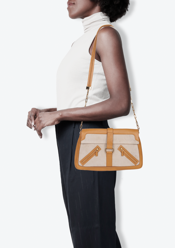 VINTAGE LEATHER SHOULDER BAG