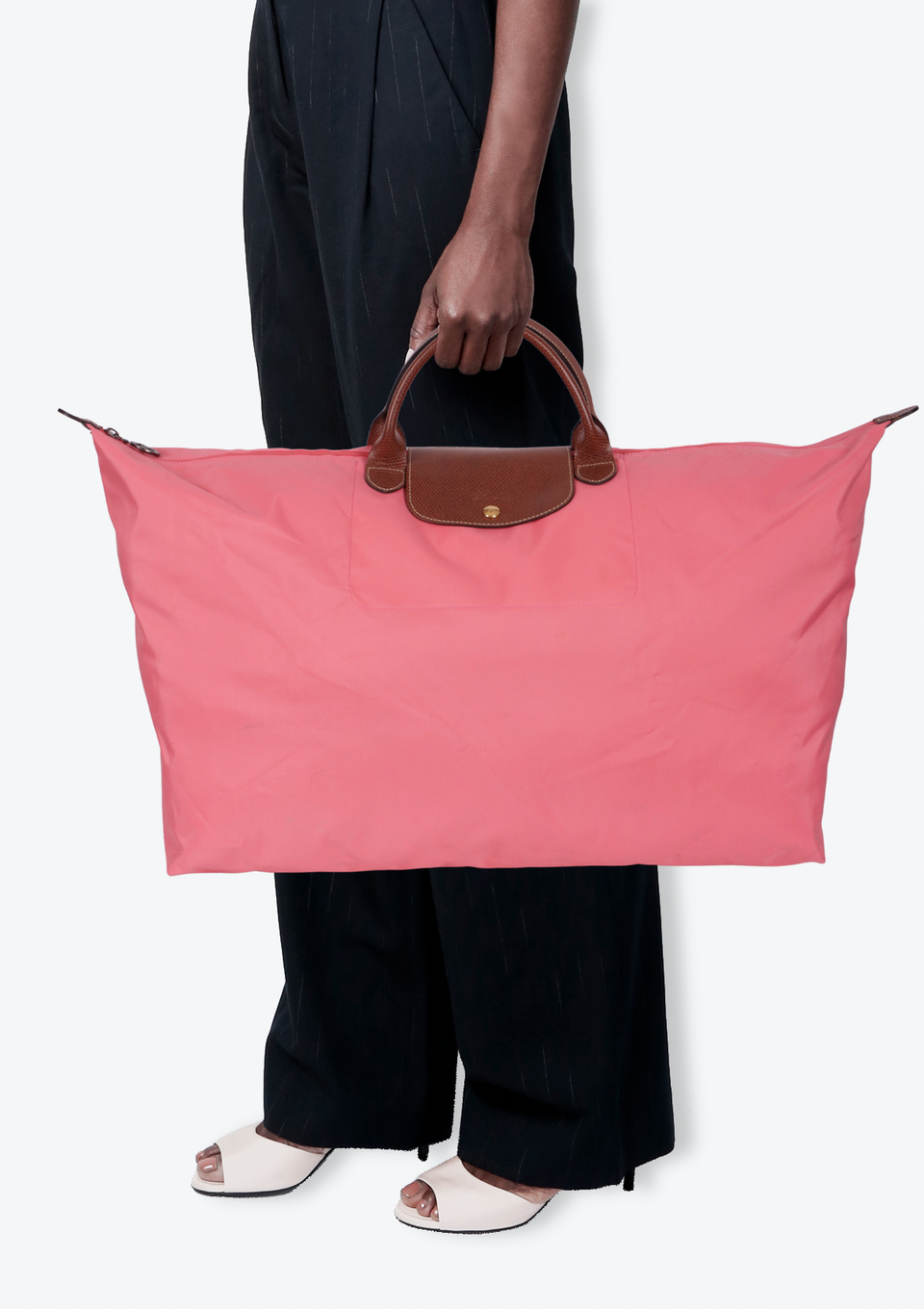 BOLSA LONGCHAMP LE PLIAGE XL SHOPPING TOTE ROSA ORIGINAL – Gringa
