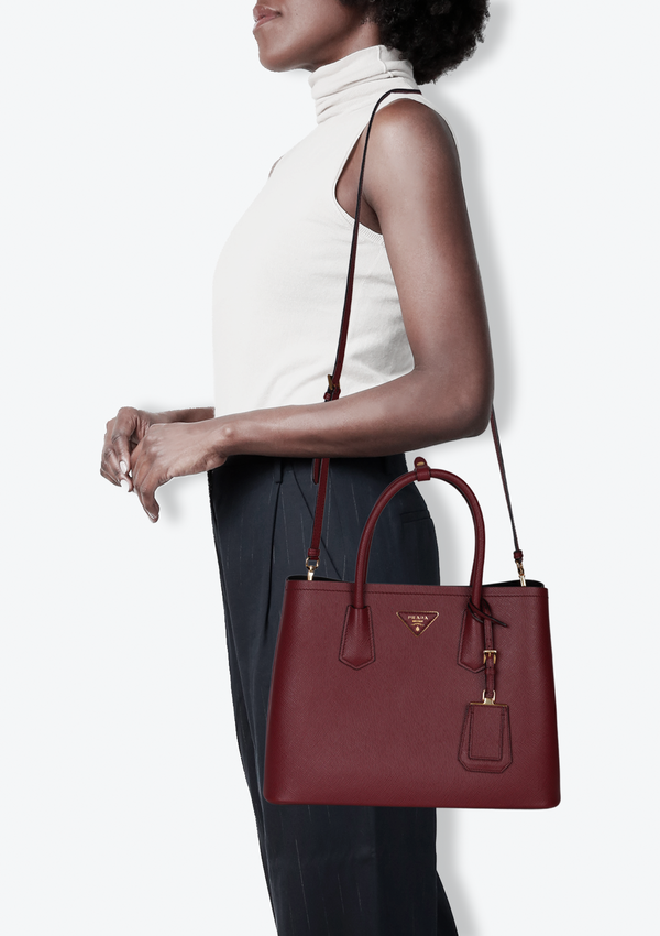 LARGE SAFFIANO CUIR DOUBLE TOTE