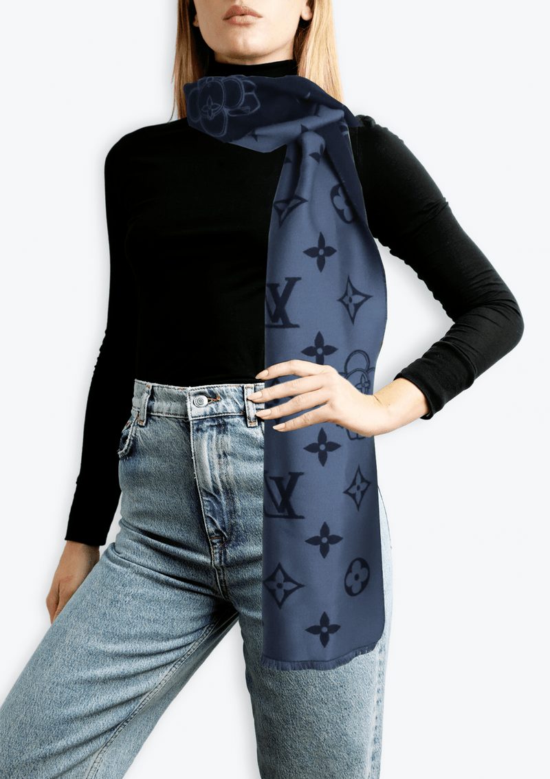 WOOL MONOGRAM SCARF