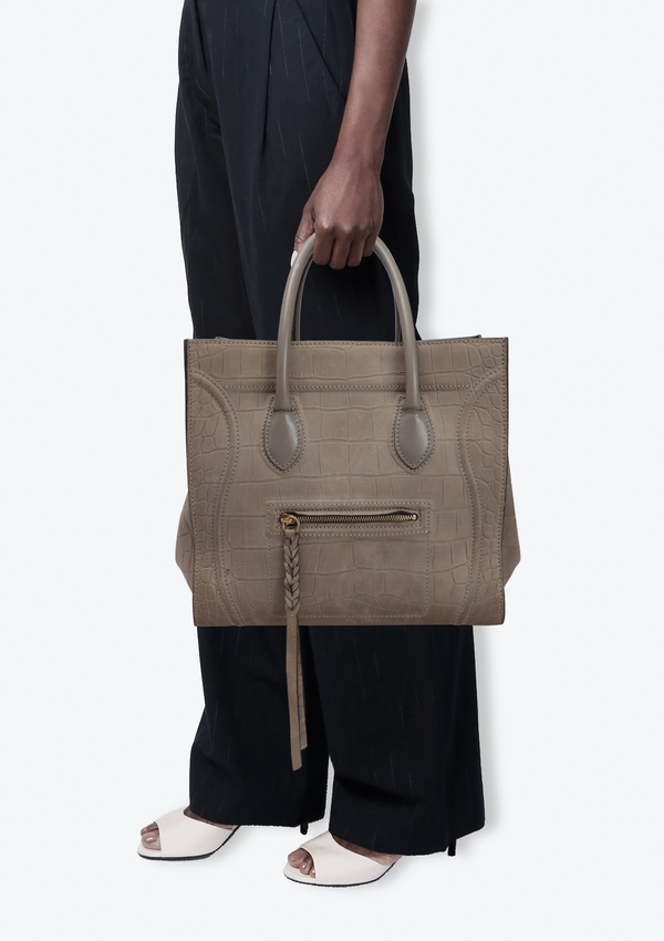 MEDIUM CROCO EMBOSSED PHANTOM LUGGAGE