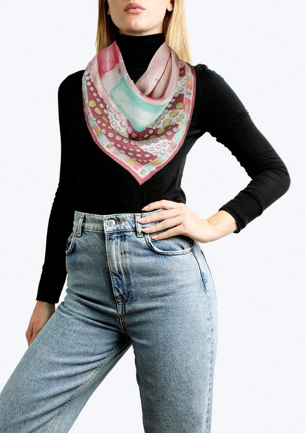 CONCOURS D'ETRIERS PRINTED SILK SCARF