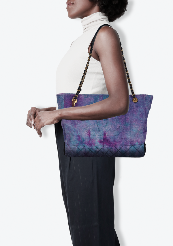 TIE DYE TWEED TIMELESS TOTE