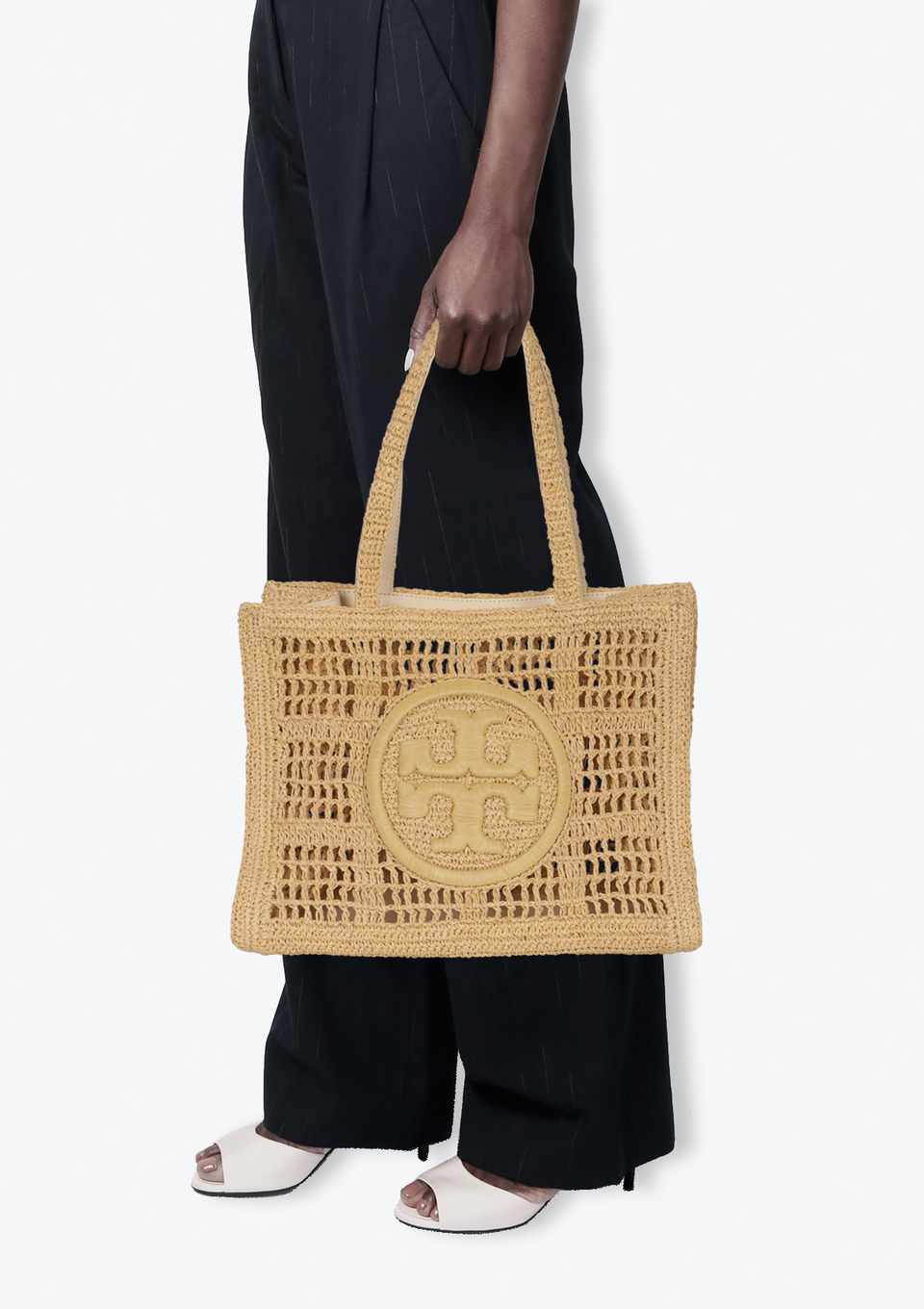BOLSA TORY BURCH RAFFIA TOTE BAG BEGE ORIGINAL – Gringa