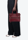HOUSE CHECK STUDDED SMALL BANNER TOTE