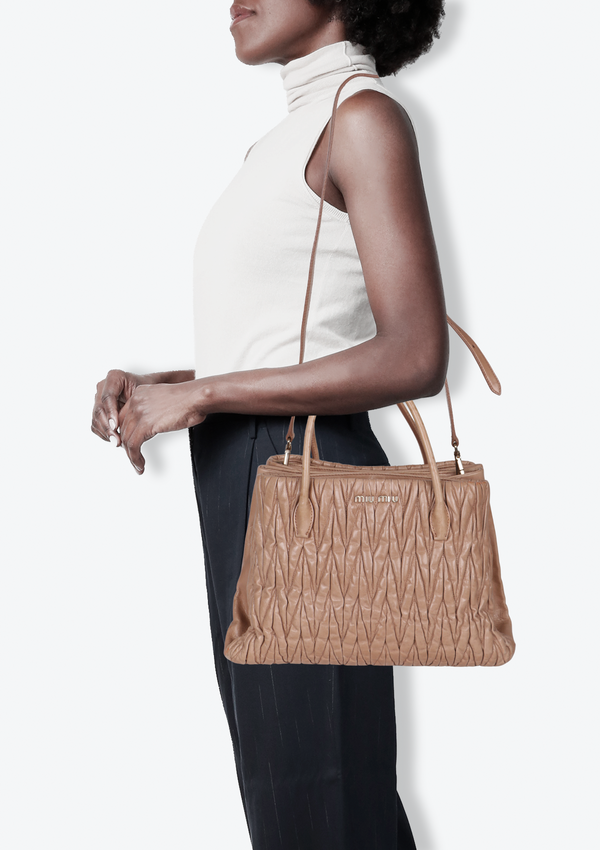 MATELASSE SATCHEL BAG