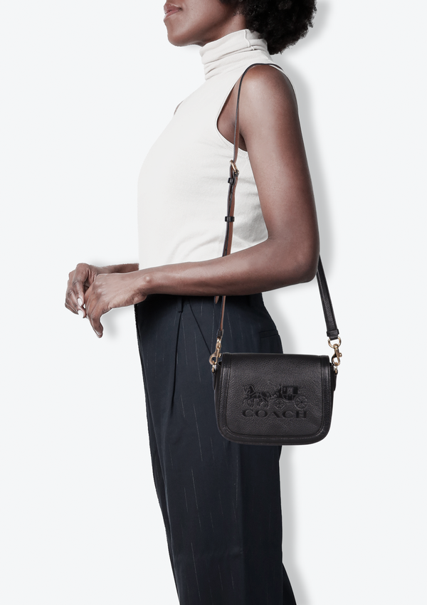 LEATHER SADDLE BAG