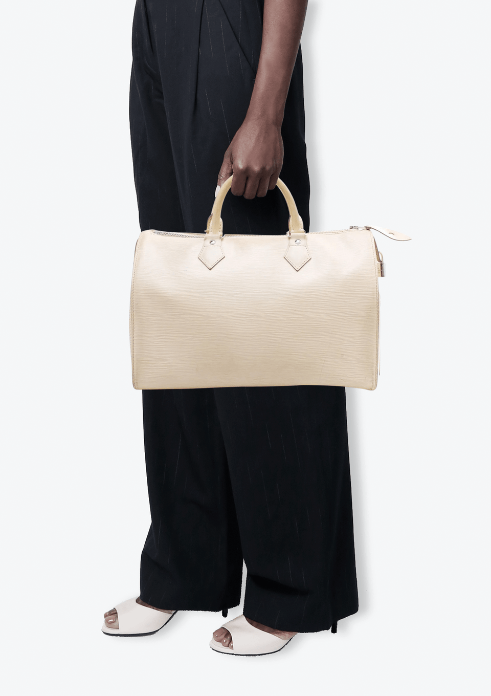 BOLSA LOUIS VUITTON EPI SPEEDY 35 BRANCO ORIGINAL – Gringa