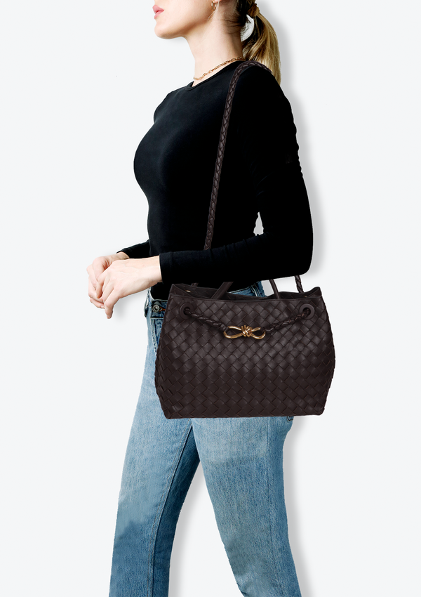 MEDIUM INTRECCIATO ANDIAMO TOTE