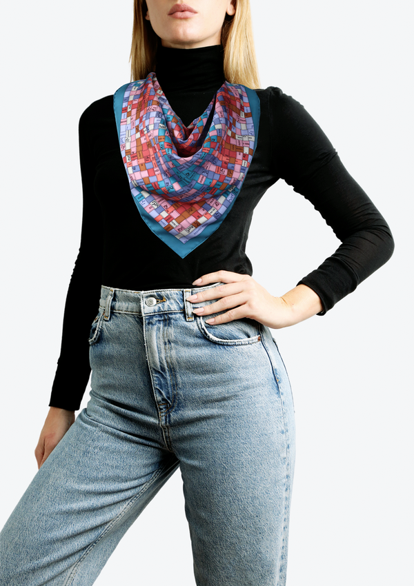BOLDUC AU CARRÉ SILK SCARF 90
