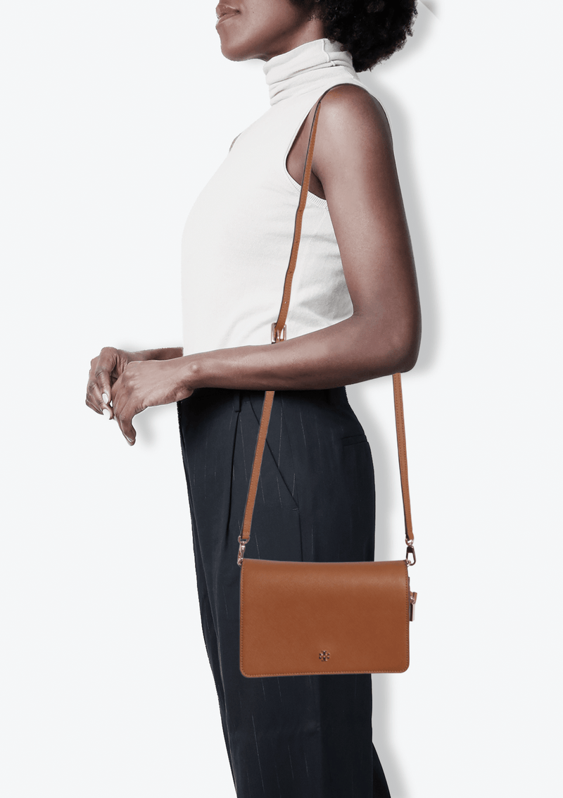 LEATHER FLAP BAG