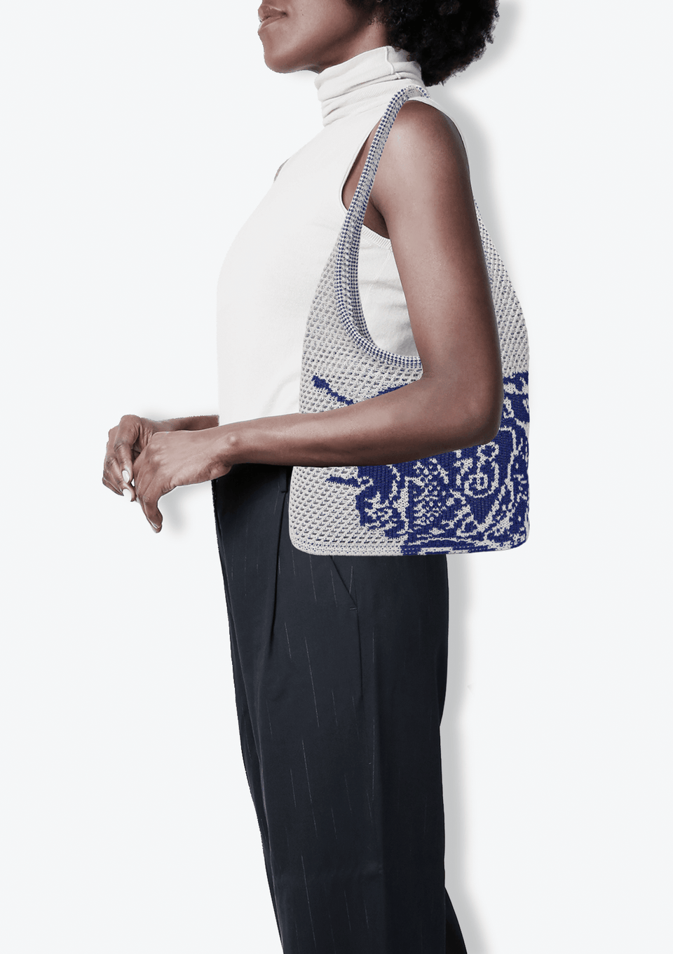 BOLSA BURBERRY EQUESTRIAN KNIGHT CROCHET TOTE BRANCO ORIGINAL – Gringa