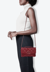 LEATHER HAMPTON MINI CC FLAP BAG