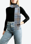 HOUSE CHECK FRINGE SCARF