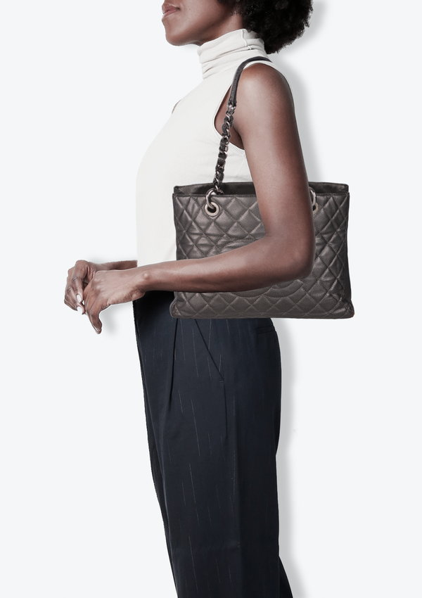 GRAND SHOPPING TOTE CAVIAR