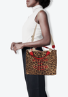 LEOPARD PRINT ATELIER TOTE BAG