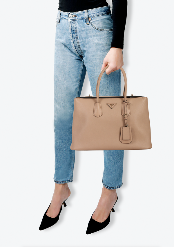 LARGE SAFFIANO CUIR TWIN BAG