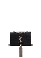 SMALL KATE TASSEL CROCODILE EMBOSSED