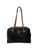 VITELLO DAINO CHAIN BOWLER BAG