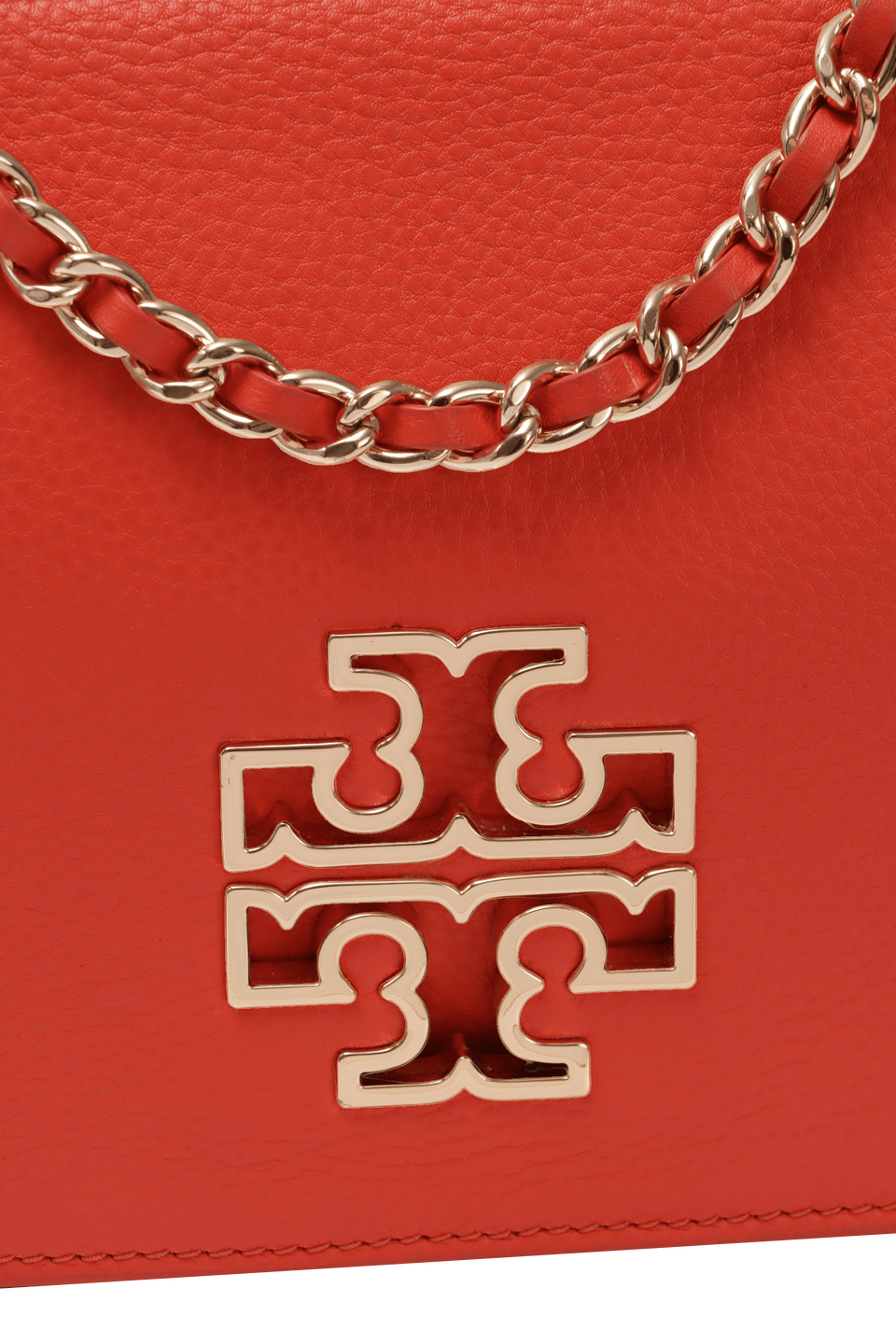 BOLSA TORY BURCH LOGO CHAIN LINK LARANJA ORIGINAL – Gringa