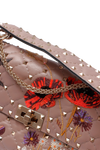 MEDIUM ROCKSTUD EMBELLISHED SPIKE FLAP BAG