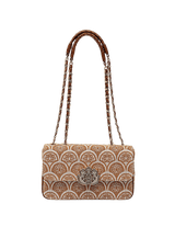 BOLSA BAGUETE SIRENA JACQUARD CAMEL