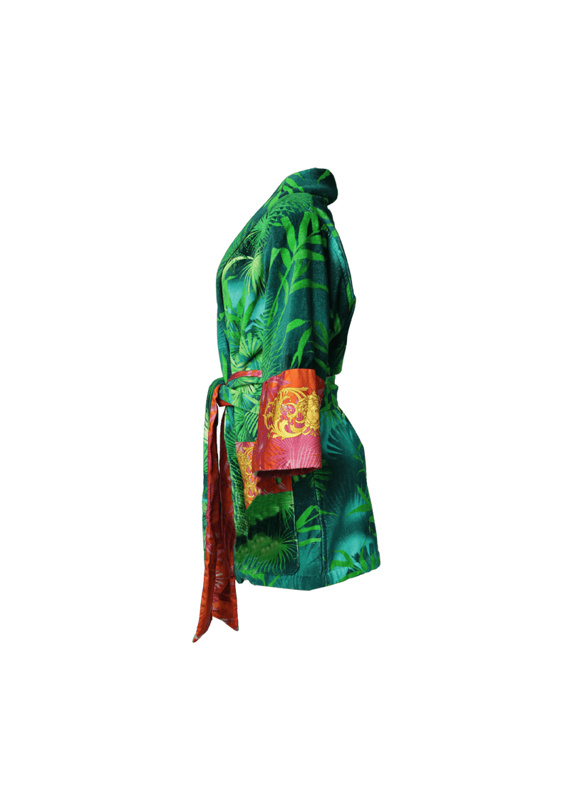 JUNGLE PRINT KIMONO ROBE M