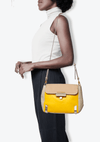 TRICOLOR LEATHER CROSSBODY BAG