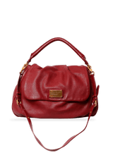 GRAINED LEATHER SATCHEL