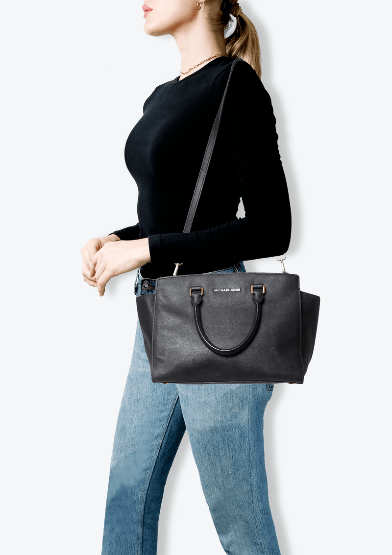 SAFFIANO SELMA SATCHEL