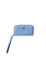 LOGO LEATHER WRISTLET