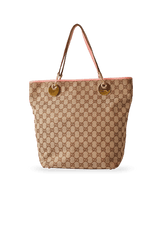 GG CANVAS BUCKET TOTE GUCCI MARROM ORIGINAL