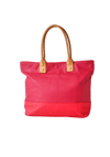 LEATHER TRIMMED LOGO TOTE