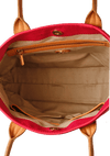 LEATHER TRIMMED LOGO TOTE