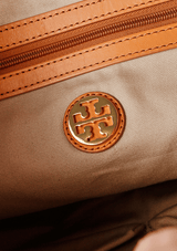 LEATHER TRIMMED LOGO TOTE