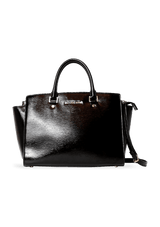 BOLSA LARGE SELMA SATCHEL BAG MICHAEL KORS PRETO ORIGINAL