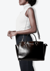 BOLSA LARGE SELMA SATCHEL BAG MICHAEL KORS PRETO ORIGINAL