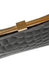 EMBOSSED LEATHER CLUTCH FURLA PRETO ORIGINAL