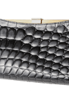 EMBOSSED LEATHER CLUTCH FURLA PRETO ORIGINAL