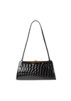 EMBOSSED LEATHER CLUTCH FURLA PRETO ORIGINAL
