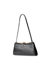 EMBOSSED LEATHER CLUTCH FURLA PRETO ORIGINAL
