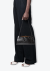 EMBOSSED LEATHER CLUTCH FURLA PRETO ORIGINAL