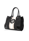 LEATHER TRIMMED LOGO TOTE