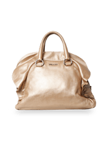 METALLIC GOLD LEATHER BAG