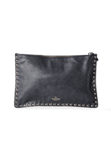 ROCKSTUD LEATHER POUCH