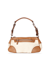 LEATHER-TRIMMED BAGUETTE