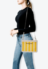 LEATHER TRIMMED LOGO CROSSBODY BAG